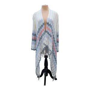 Drape Sweater Open Front Cardigan Sweater Colorful Women's 22W 24W Boho Cozy